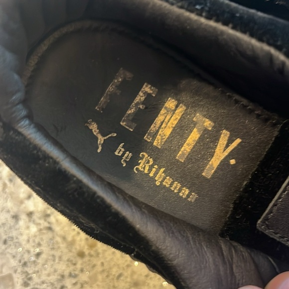 Puma PUMA Women's FENTY by Rihanna Black Sneakers Size 7.5 - Picture 7 of 8